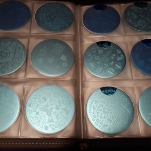 108 pc Nail Art Plates and FREE Organizer